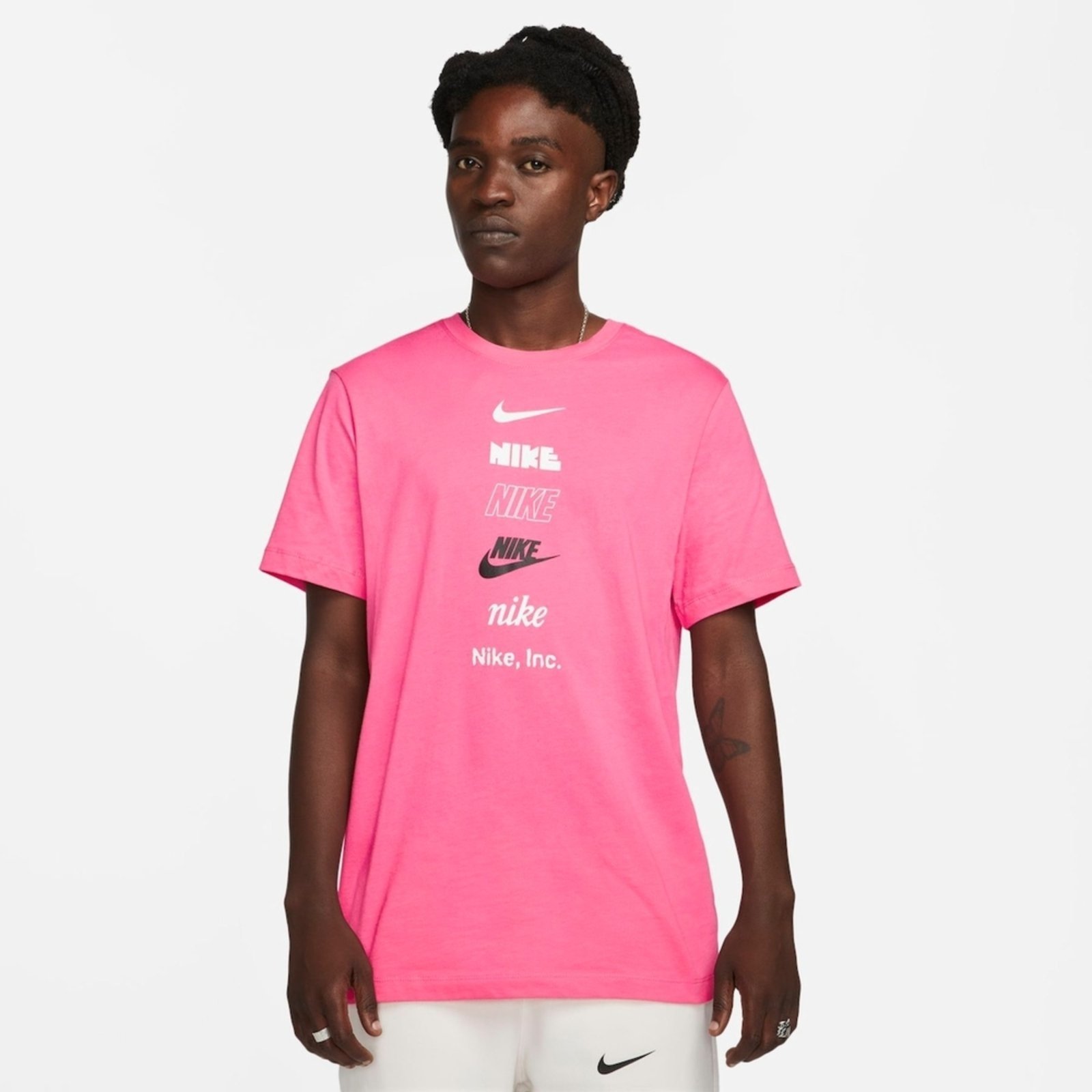 Camiseta nike clearance rosa masculina